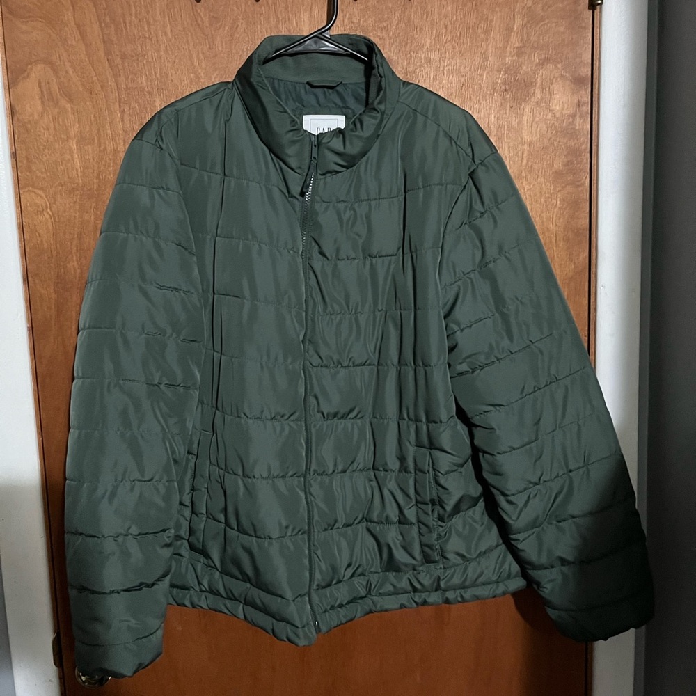 Gap Green Puffer Coldcontrol Jacket - image 1